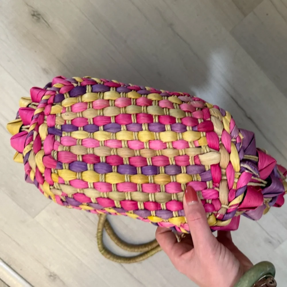 Colorful Woven Tote Bag